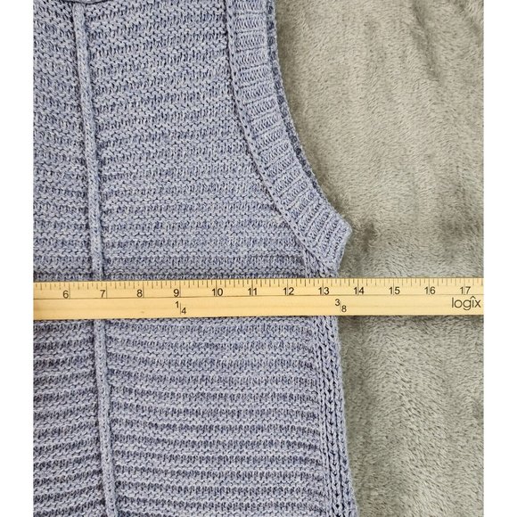 Anthropologie Pilcro Sweater Womens XSmall Blue Preppy Turtle Neck Tunic Top - Picture 4 of 11